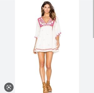 Free People Tulum Embroidered Minidress